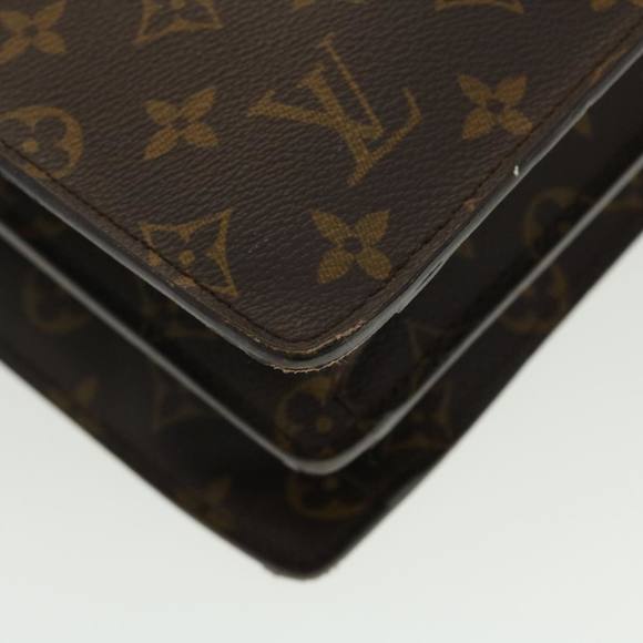LOUIS VUITTON Monogram Serviette Fermoir Business Bag M53305 LV Auth rd4785 - Picture 15 of 16